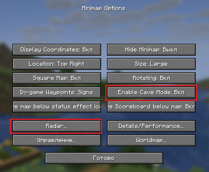Voxel Minimap Settings